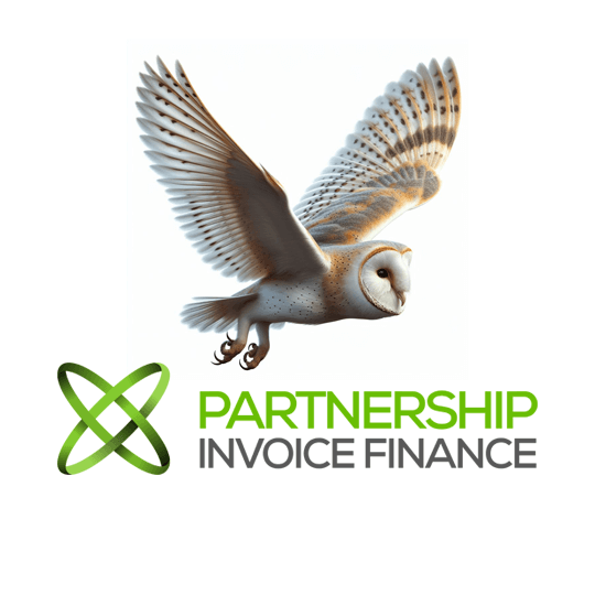 Partnership Invoice Finance logo (with owl)